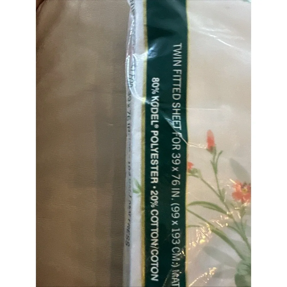 Springmaid Vintage No Iron Tranquility Twin Fitted Sheets Cachet